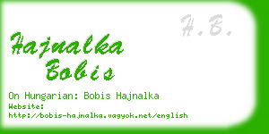 hajnalka bobis business card